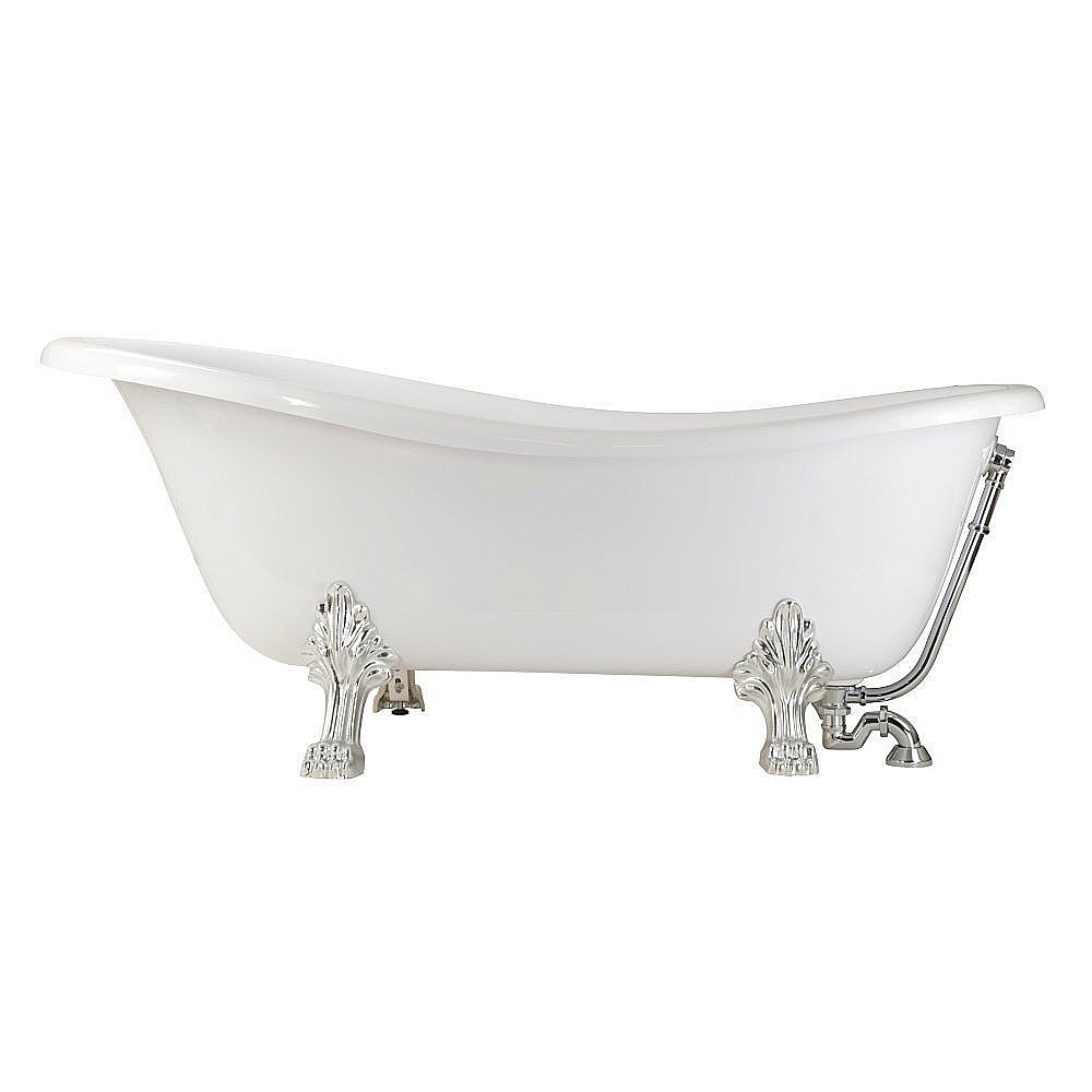 Ванна Veragio Markiza на лапах Leone Standart 185х82 хром купить в интернет-магазине Sanbest