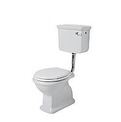 Унитаз SIMAS Lante LA02 с фронтальной ручкой хром, белый купить в интернет-магазине Sanbest