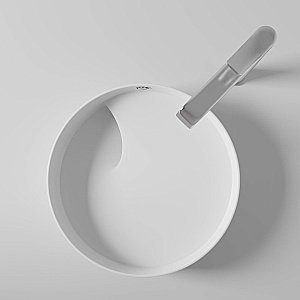 Накладная раковина CREAVIT Ruby 40 RB141-00MB42E-0000 жемчужно-белая матовая купить в интернет-магазине Sanbest