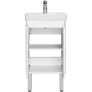 Тумба с раковиной Акватон Сканди Doors 45 белая/дуб верона для ванной в интернет-магазине Sanbest