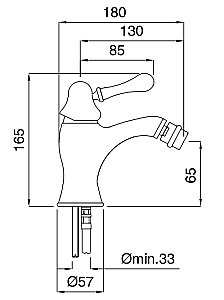 Смеситель для биде Migliore Maya ML.MAY-8923 хром купить в интернет-магазине сантехники Sanbest