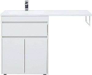 Тумба с раковиной Aquanet Токио 237746 130 белый для ванной в интернет-магазине Sanbest