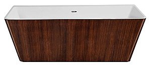 Ванна акриловая Lagard Vela lgd-vla-bw 168х80 белая,коричневая купить в интернет-магазине Sanbest