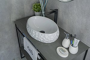 Раковина накладная Gid Lago 48 9030wf 51187 белая купить в интернет-магазине Sanbest