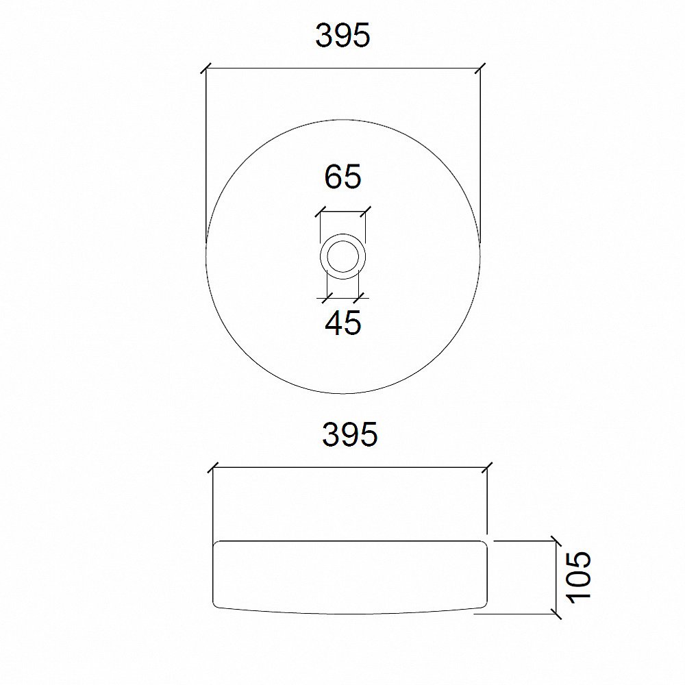 Раковина накладная ABBER Glas AK2301 прозрачная купить в интернет-магазине Sanbest