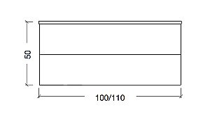 Тумба с раковиной Armadi Art Neoart 100 под моноблок стекло белая для ванной в интернет-магазине Sanbest