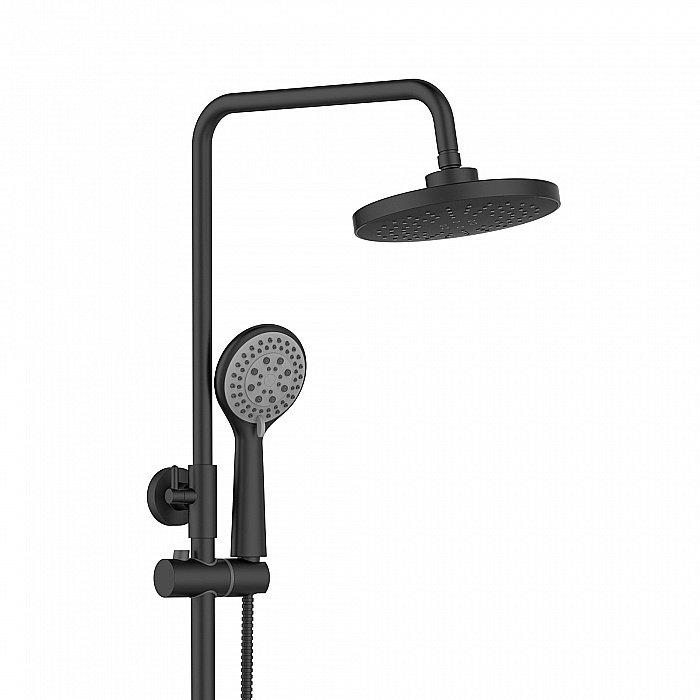 Душевая система Orange Thermo T02S3-912b черный матовый купить в интернет-магазине сантехники Sanbest