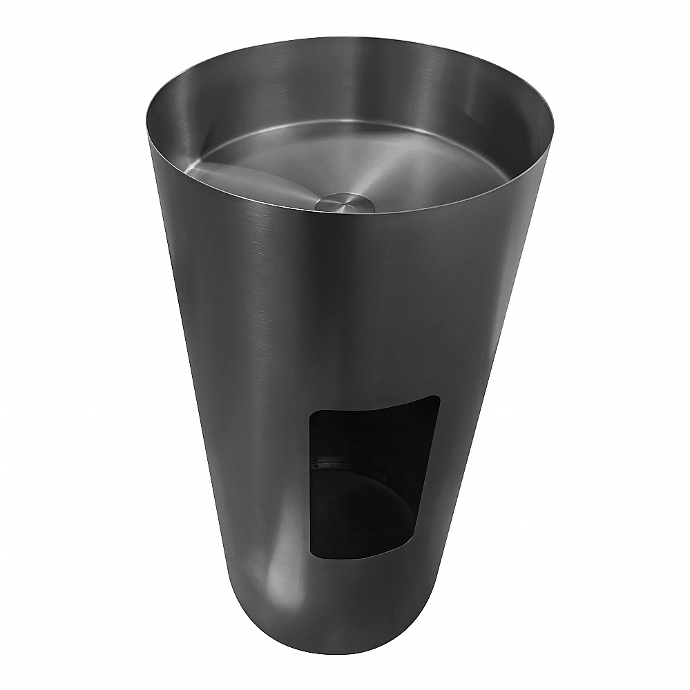 Раковина напольная ABBER Wasser Kreis 40 AF2414GM оружейная сталь купить в интернет-магазине Sanbest