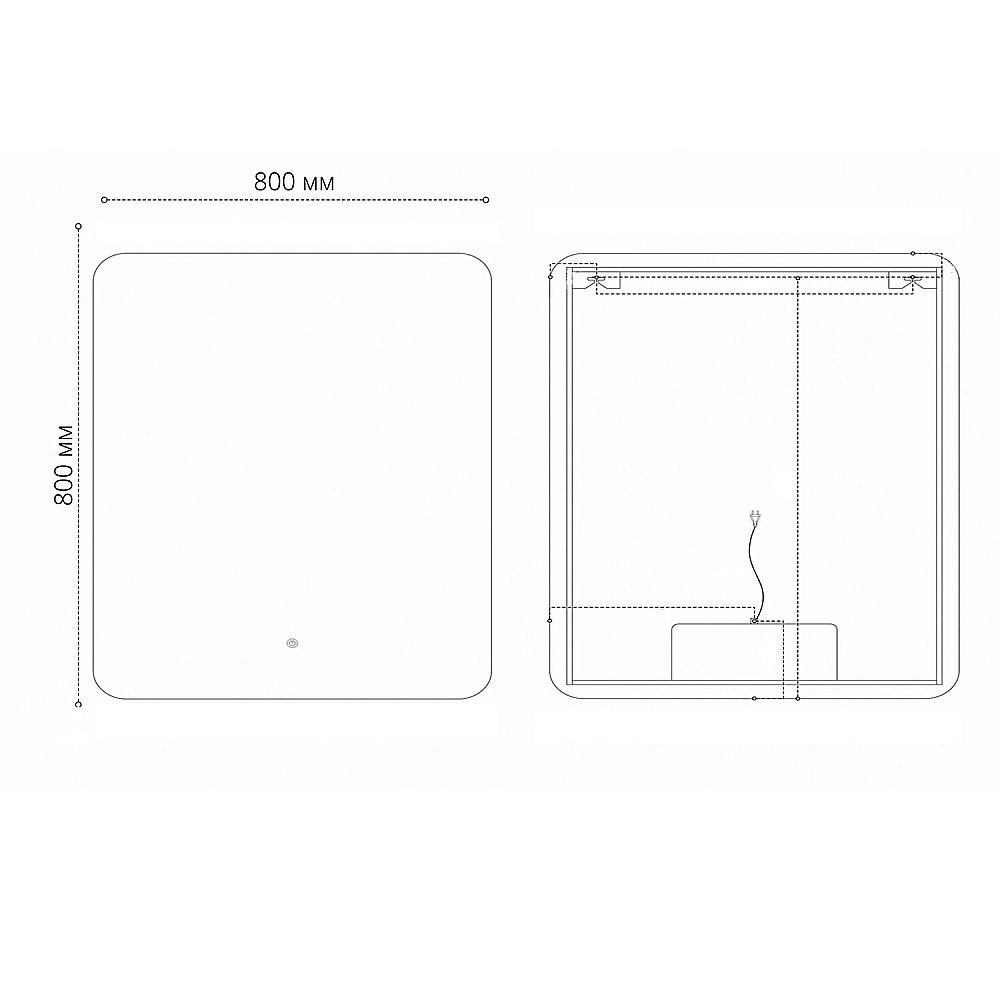 Зеркало Grossman ELEGANS-норма 80 в ванную от интернет-магазине сантехники Sanbest