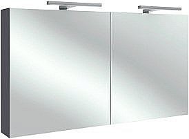 Зеркальный шкаф Jacob Delafon EB798RU-442 120 серый антрацит купить в интернет-магазине сантехники Sanbest