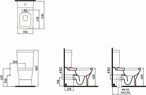 Унитаз Bien NEPTUN NPKD06301VP0W5SZ0 купить в интернет-магазине Sanbest