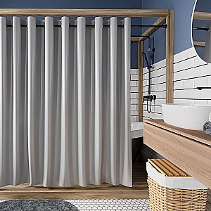 Текстильная шторка для ванны WasserKRAFT Oder SC-30502 купить в интернет-магазине сантехники Sanbest