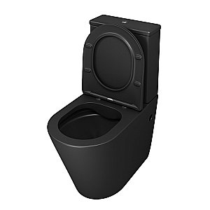 Унитаз Grossman Color GR-4480BMS безободковый, с крышкой микролифт, с бачком, черный матовый купить в интернет-магазине Sanbest