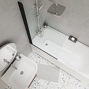 Шторка для ванны Parly F04B 75 купить в интернет-магазине Sanbest