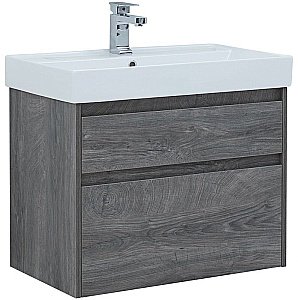 Тумба с раковиной Aquanet Nova Lite 242273 75 дуб рошелье для ванной в интернет-магазине Sanbest