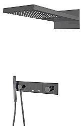 Душевая система Boheme ZODIAC 132-SGM глянцевый графит купить в интернет-магазине сантехники Sanbest