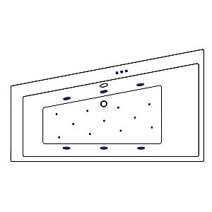 Ванна акриловая EXCELLENT Sfera Slim RELAX WAEX.SFL17S.RELAX.CR 170x100 белая с гидромассажем купить в интернет-магазине Sanbest