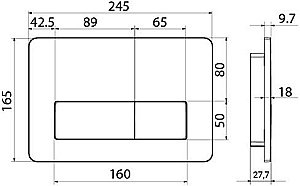 Кнопка для инсталляции IDDIS Unifix UNI80M0i77 купить в интернет-магазине сантехники Sanbest