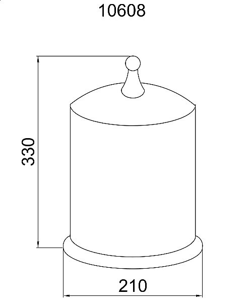 Мусорное ведро Boheme Medici 10608 купить в интернет-магазине сантехники Sanbest