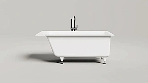 Ванна Salini CASCATA S-stone 105021M 150x70 белая купить в интернет-магазине Sanbest