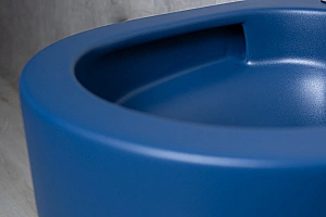 Унитаз подвесной GID Tr2133TF-BUM 62301Y безободковый, слив торнадо, с крышкой микролифт, синий матовый купить в интернет-магазине Sanbest