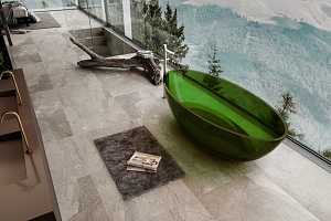 Ванна Abber Kristall AT9702Emerald 180x85 зеленая прозрачная купить в интернет-магазине Sanbest