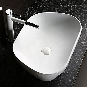 Раковина накладная CeruttiSpa 57 CR0023 белая купить в интернет-магазине Sanbest
