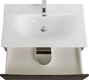 Тумба с раковиной BelBagno MARINO-CER-N-800-2C-SO-RNG-P Rovere Nature Grigio для ванной в интернет-магазине Sanbest