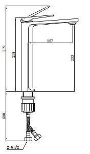 Смеситель для раковины Boch Mann VIVA XLB BM9135 купить в интернет-магазине сантехники Sanbest