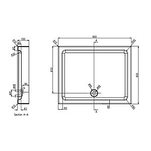 Душевой поддон Azario Toronto P18 80х80 купить в интернет-магазине Sanbest