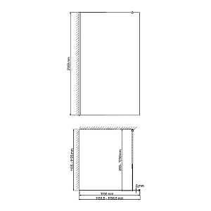 Душевое ограждение WasserKRAFT Rur 30W40PG-MG 120 профиль золото глянцевое/стекло матовое купить в интернет-магазине Sanbest