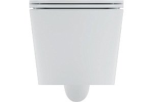 Унитаз подвесной Art&Max BARI AM822-V/SC белый, с сиденьем микролифт, безободковый купить в интернет-магазине Sanbest