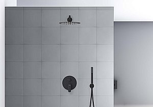 Душевая система Aquatek Бетта AQ1172MB черная матовая купить в интернет-магазине сантехники Sanbest