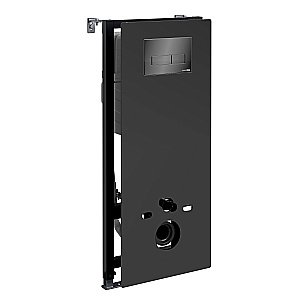 Инсталляция для унитаза WasserKraft Abens 20TLT.010.ME.BL.PB03  черная панель/кнопка черная глянцевая купить в интернет-магазине сантехники Sanbest