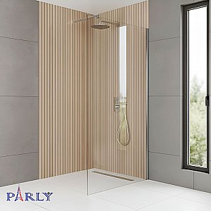 Душевое ограждение Parly T80 профиль хром/стекло прозрачное купить в интернет-магазине Sanbest