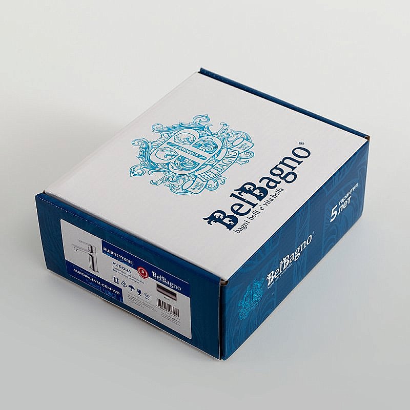 Смеситель для раковины BelBagno AURORA-LVM-CRM-W0 хром купить в интернет-магазине сантехники Sanbest