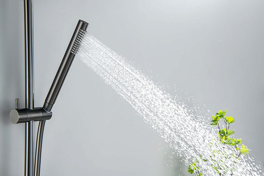 Душевой гарнитур Aquatek Европа AQ2012BGM оружейная сталь купить в интернет-магазине сантехники Sanbest