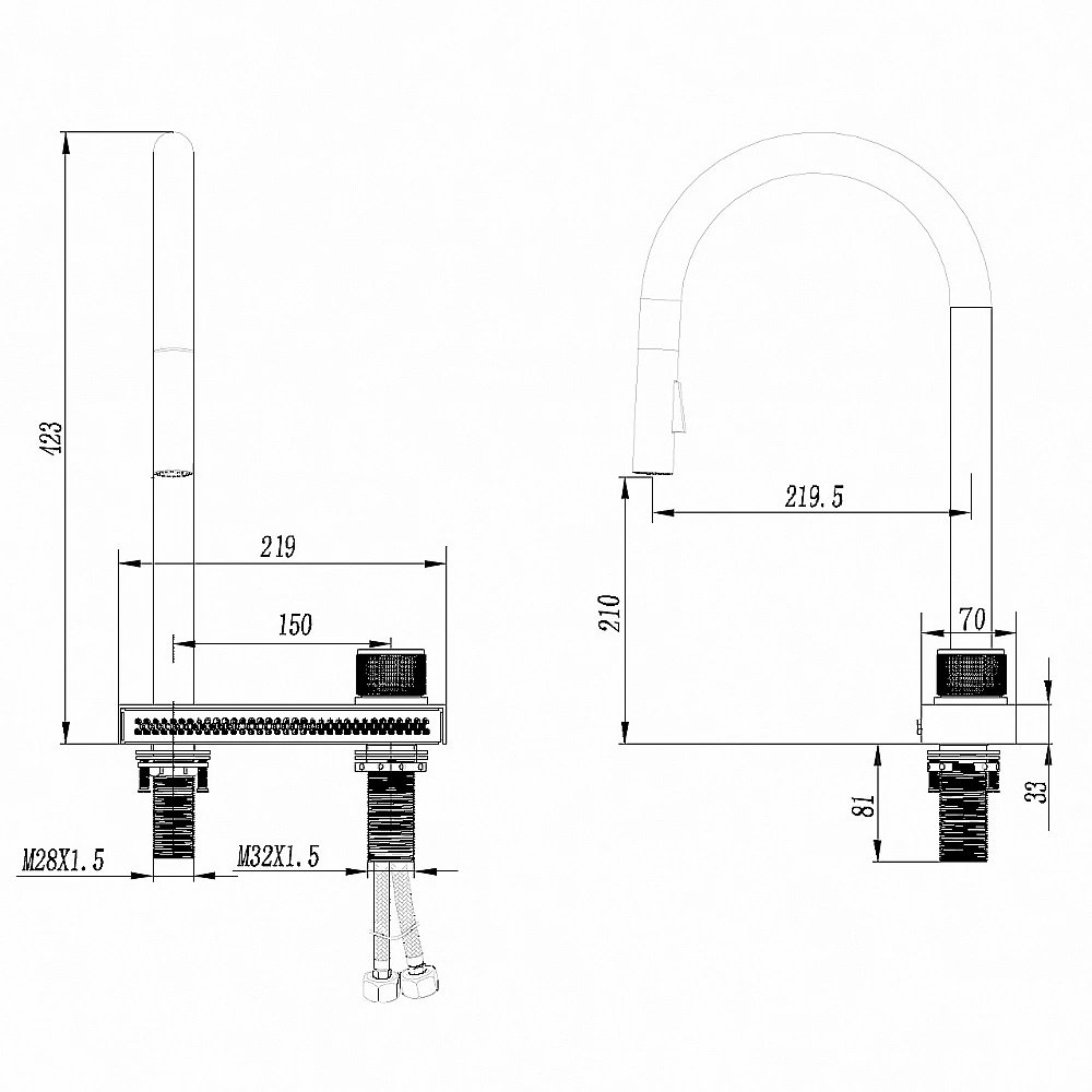 Смеситель для кухни ABBER Wasser Kreis AF8114SP сатин купить в интернет-магазине сантехники Sanbest