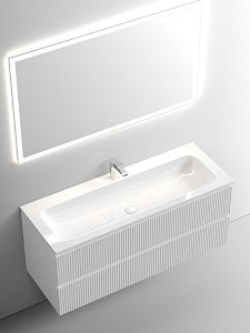 Тумба с раковиной Sancos SNOB T SNT120W 120 Bianco для ванной в интернет-магазине Sanbest