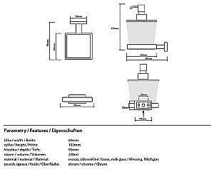 Диспенсер Bemeta Plaza 118209049 купить в интернет-магазине сантехники Sanbest