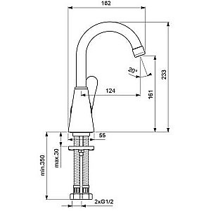 Смеситель для раковины Vidima Orion BA364AA купить в интернет-магазине сантехники Sanbest