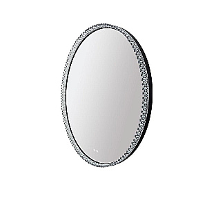 Зеркало Azario Лайвли АZ-LED011925 черный матовый в ванную от интернет-магазине сантехники Sanbest