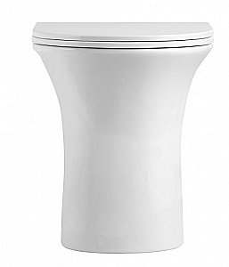 Унитаз Agger AT01200 безободковый, с крышкой микролифт купить в интернет-магазине Sanbest