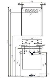 Тумба с раковиной Акватон Стоун 60 грецкий орех для ванной в интернет-магазине Sanbest