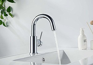 Смеситель для раковины Европа AQ1307CR хром, без донного клапана купить в интернет-магазине сантехники Sanbest