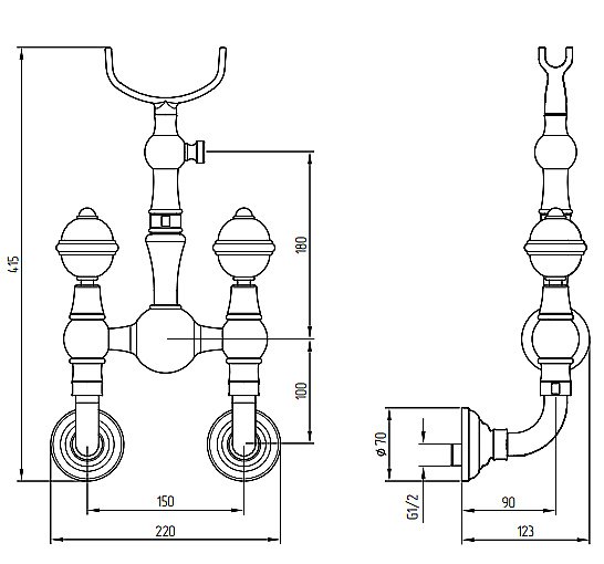 Смеситель для душа Migliore Cristalia ML.CRS-3746 хром купить в интернет-магазине сантехники Sanbest