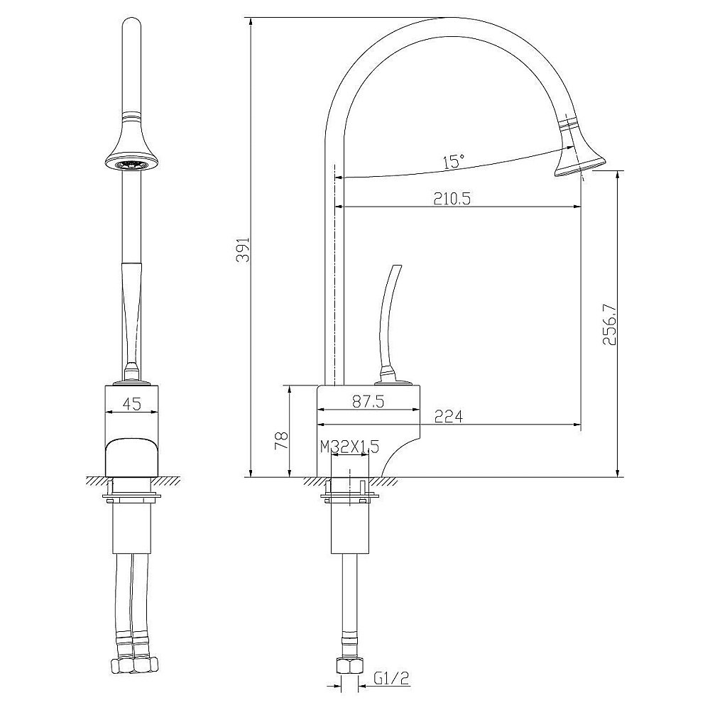 Смеситель для кухни Lemark Soul LM6005C купить в интернет-магазине сантехники Sanbest