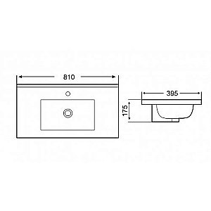 Раковина WeltWasser WW DEILBACH 7517- 80 белая купить в интернет-магазине Sanbest