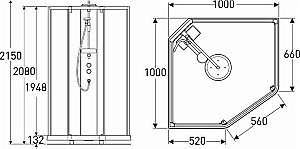 Душевая кабина IDO Showerama 10-5 Comfort 100x100 купить в интернет-магазине Sanbest