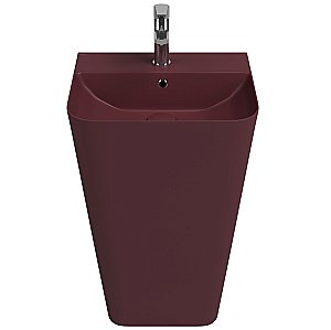 Раковина ISVEA Sott'Aqua 50 10SQ37001SV-2R бордовый матовый купить в интернет-магазине Sanbest